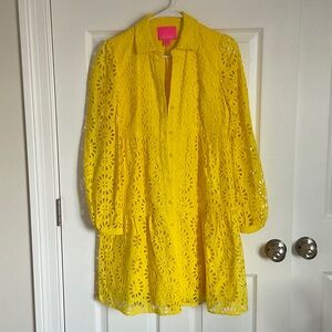 Lilly Pulitzer Yellow Long Sleeve Dress